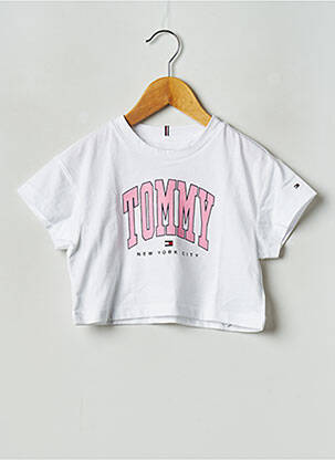 Tricou alb TOMMY HILFIGER copil