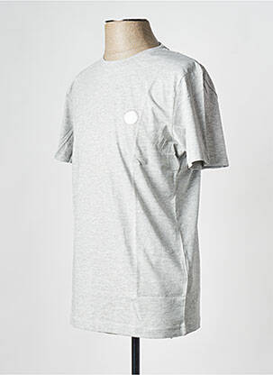 Tricou guler rotund gri SELECTED bărbat