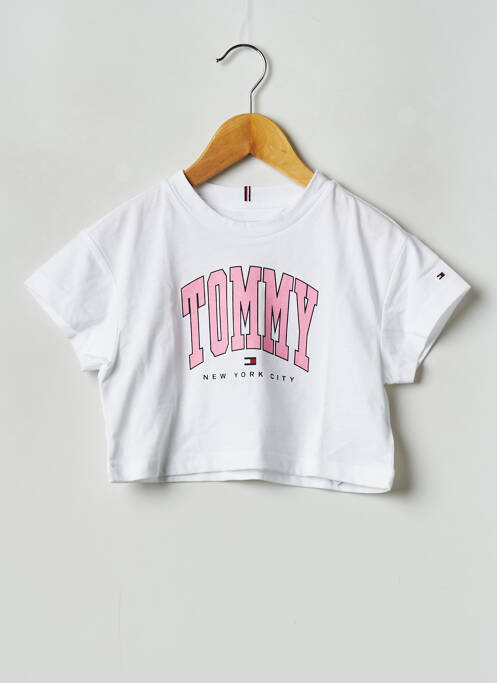 Tricou alb TOMMY HILFIGER copil