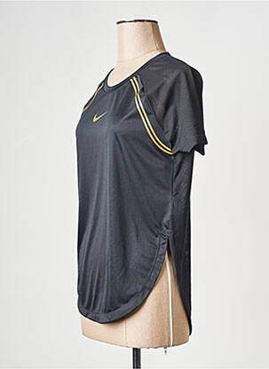 Tricou guler rotund negru NIKE femeie