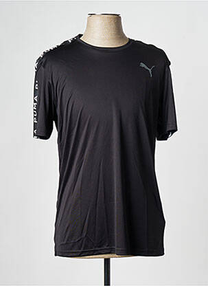 Tricou guler rotund negru PUMA bărbat