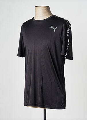 Tricou guler rotund negru PUMA bărbat