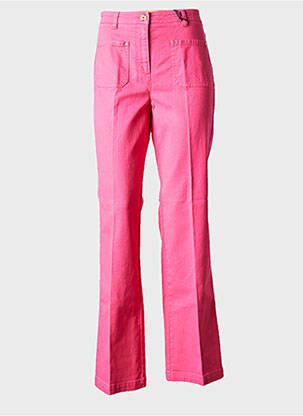 Pantalon larg roz CAROLL femeie