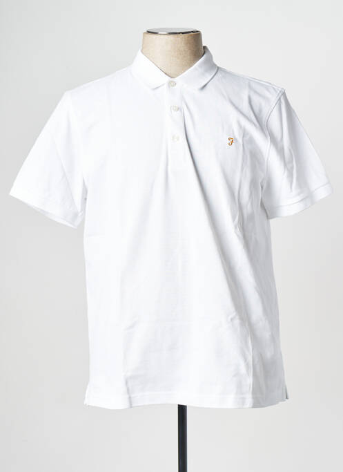 Polo alb FARAH bărbat