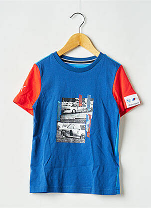 Tricou guler rotund albastru PUMA băiat