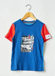 Tricou guler rotund albastru PUMA garcon