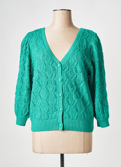 Vestă cu mâneci scurte verde SUNCOO femeie