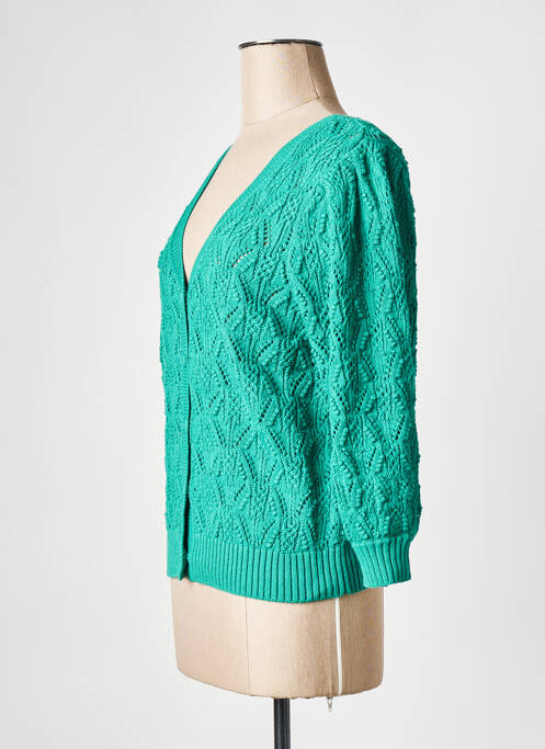 Vestă cu mâneci scurte verde SUNCOO femeie