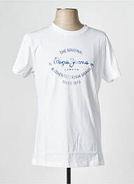 Tricou guler rotund alb PEPE JEANS bărbat