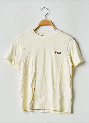 Tricou guler rotund bej FILA copil