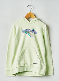 Hanorac cu glugă guler rotund verde ADIDAS enfant