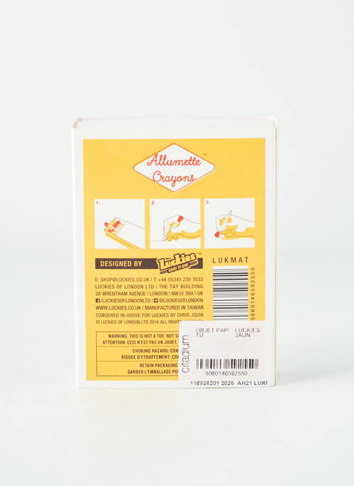 Accesoriu divers galben LUCKIES unisex