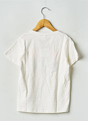 Tricou guler rotund alb NAME IT băiat