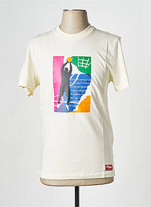 Tricou guler rotund bej FILA bărbat