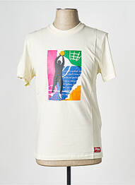 Tricou guler rotund bej FILA homme