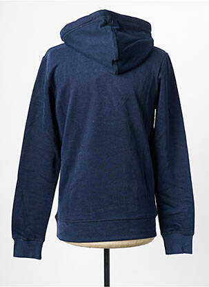 Hanorac cu glugă guler rotund albastru JACK & JONES bărbat