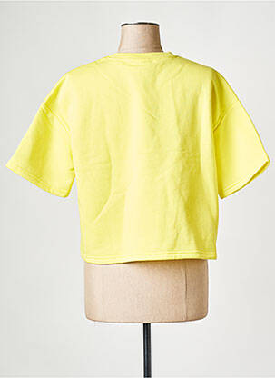 Tricou guler rotund galben NOISY MAY femeie