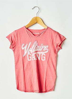 Tricou guler rotund roșu ZADIG & VOLTAIRE fată