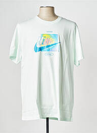 Tricou guler rotund verde NIKE homme