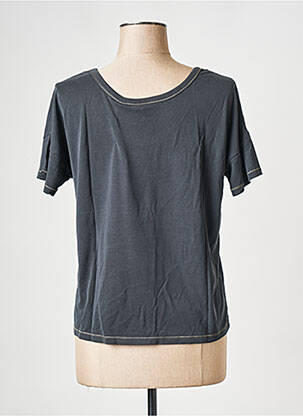 Tricou guler rotund negru VILA femeie