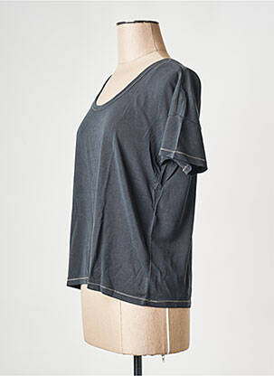 Tricou guler rotund negru VILA femeie