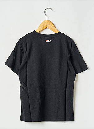 Tricou guler rotund negru FILA copil