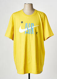 Tricou guler rotund galben NIKE homme
