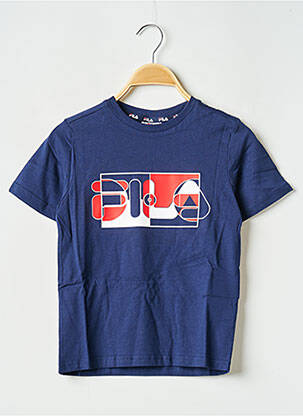 Tricou guler rotund albastru FILA băiat