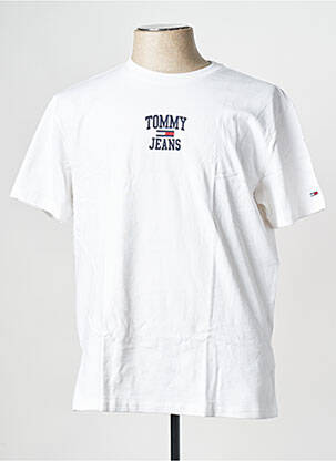 Tricou guler rotund alb TOMMY HILFIGER bărbat