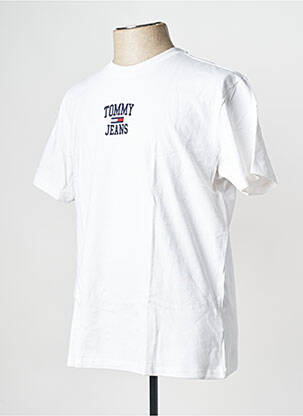 Tricou guler rotund alb TOMMY HILFIGER bărbat