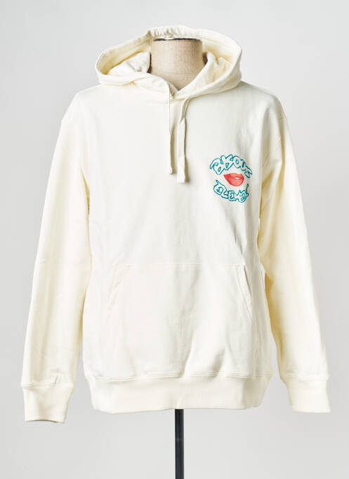 Hanorac cu glugă alb ELEMENT bărbat