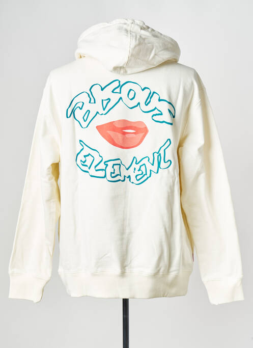 Hanorac cu glugă alb ELEMENT bărbat