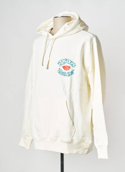 Hanorac cu glugă alb ELEMENT bărbat