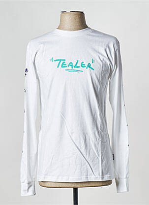 Tricou alb TEALER bărbat
