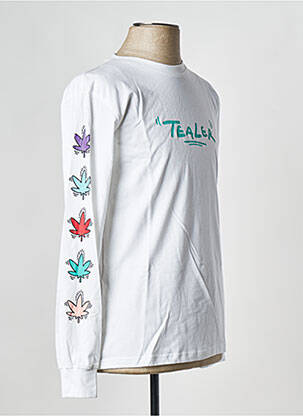 Tricou alb TEALER bărbat