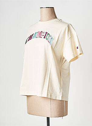 Tricou bej CHAMPION femeie