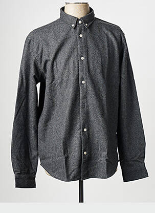 Cămașă cu mâneci lungi negru MINIMUM bărbat