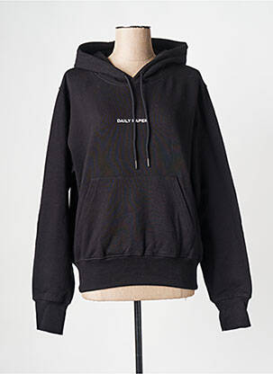 Hanorac negru DAILY PAPER femeie