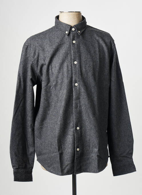 Cămașă cu mâneci lungi negru MINIMUM bărbat