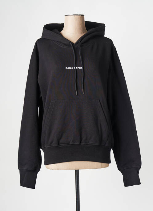 Hanorac negru DAILY PAPER femeie