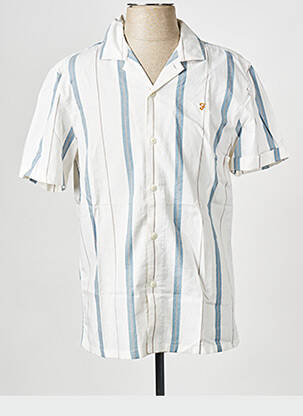 Cămașă cu mâneci scurte bej FARAH bărbat