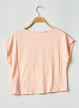 Tricou guler rotund portocalie ROXY fată