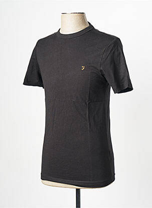 Tricou guler rotund negru FARAH bărbat
