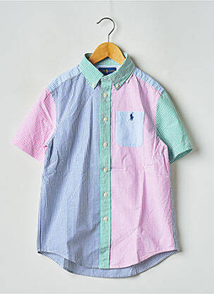 Cămașă cu mâneci scurte alb RALPH LAUREN băiat