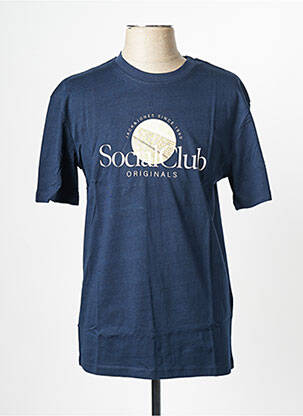 Tricou albastru JACK & JONES bărbat