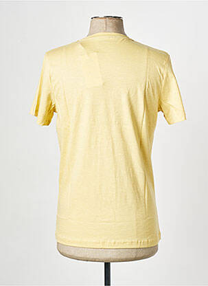 Tricou guler rotund galben JACK & JONES bărbat