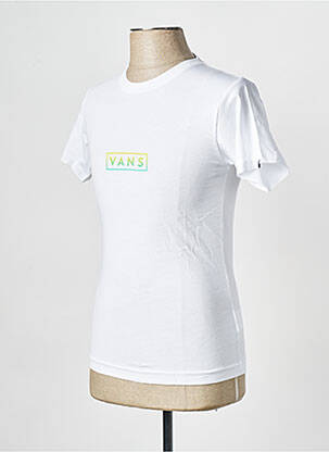 Tricou guler rotund alb VANS bărbat