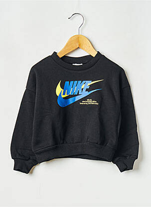 Hanorac guler rotund negru NIKE băiat