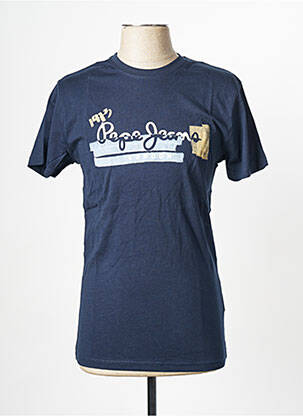 Tricou guler rotund albastru PEPE JEANS bărbat
