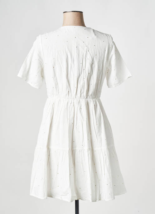 Rochie scurtă alb PIECES femeie